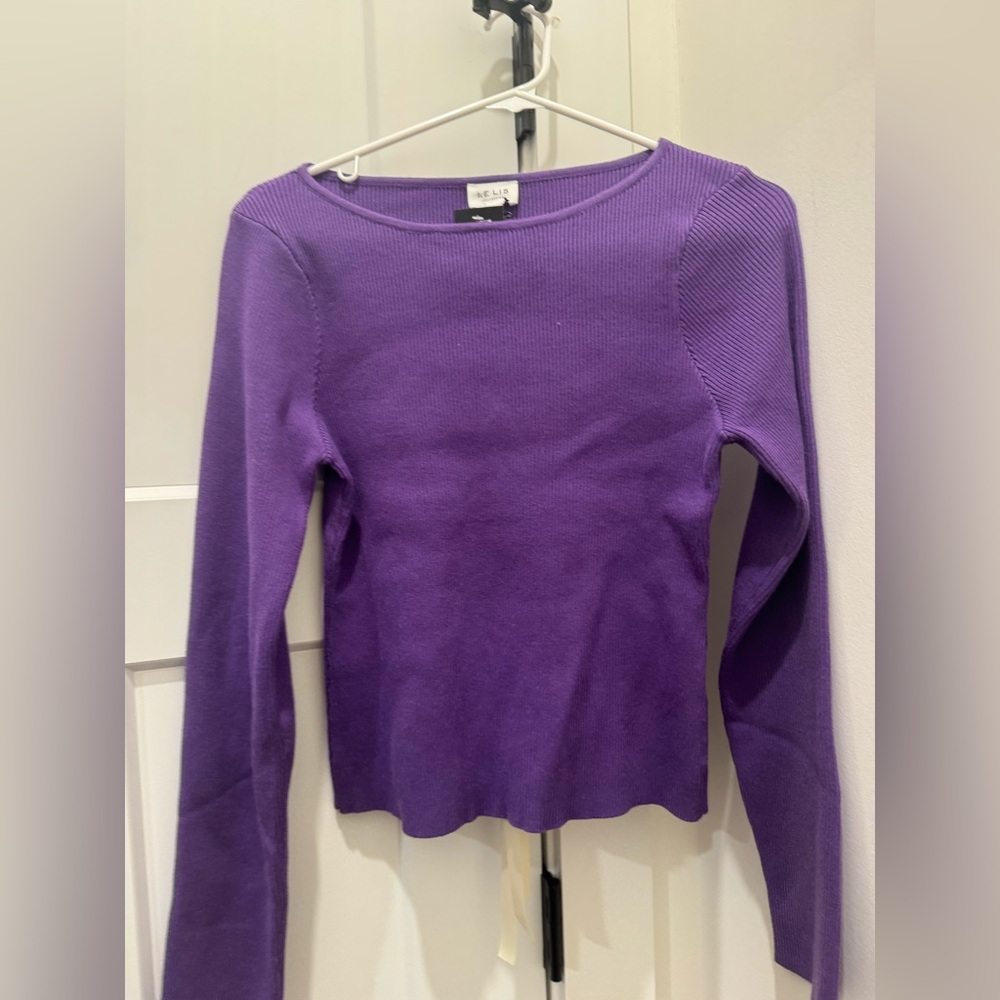 Le Lis Purple Long Sleeve Top